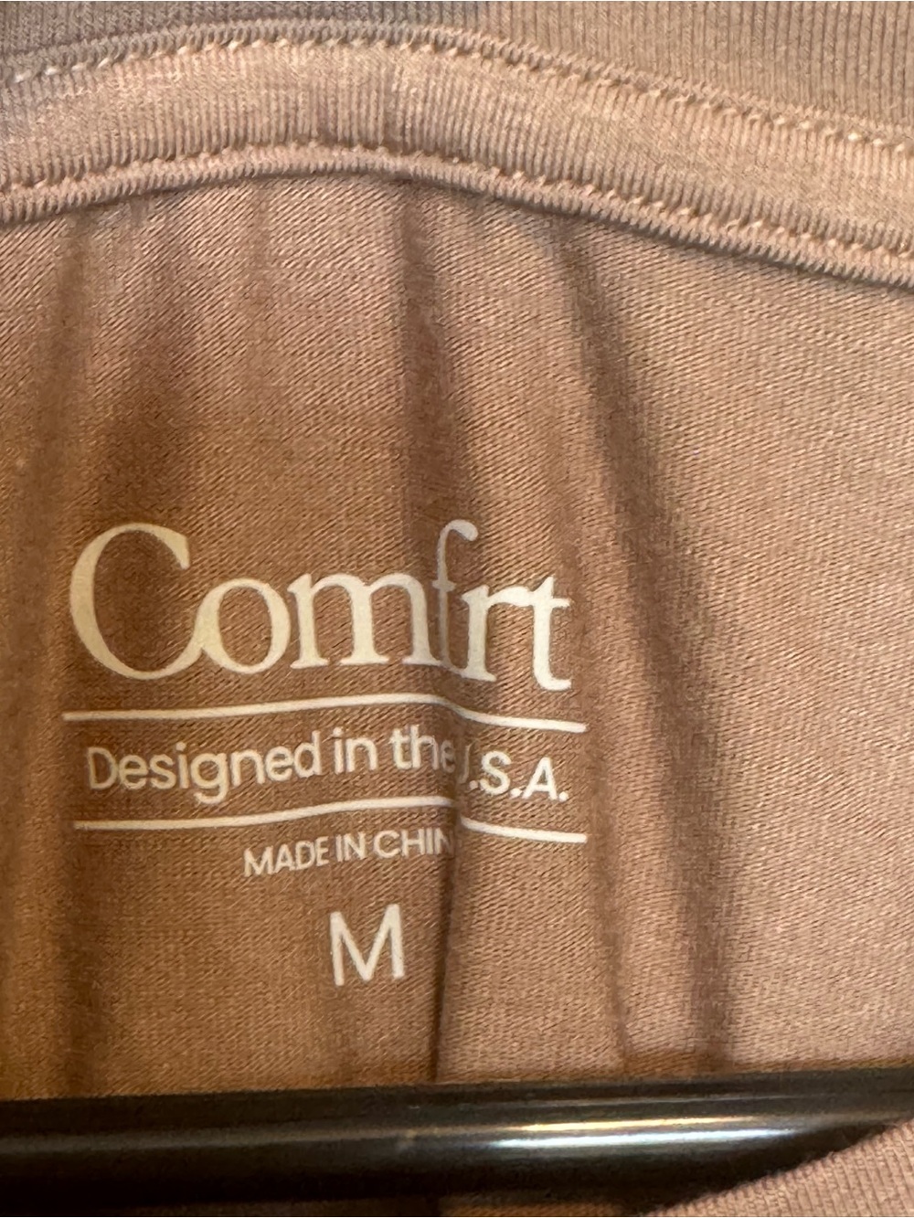 Comfrt Cloud Tee Unisex Oversized in Mocha NWOB